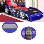 Pat Masina Formula 1albastru F1 roti 3D cu LED-uri si Saltea